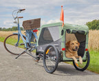 Hundeanhänger Fahrradanhänger Buggy Cruvado bis 45 kg faltbar Stahlrahmen Sicherheitsleine Reflektoren Universalkupplung