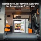 Kompressor Kühlbox 83L AAOBOSI 12V 24V Auto Kühlschrank mit APP Steuerung LED Beleuchtung für Wohnmobil LKW Boot Camping