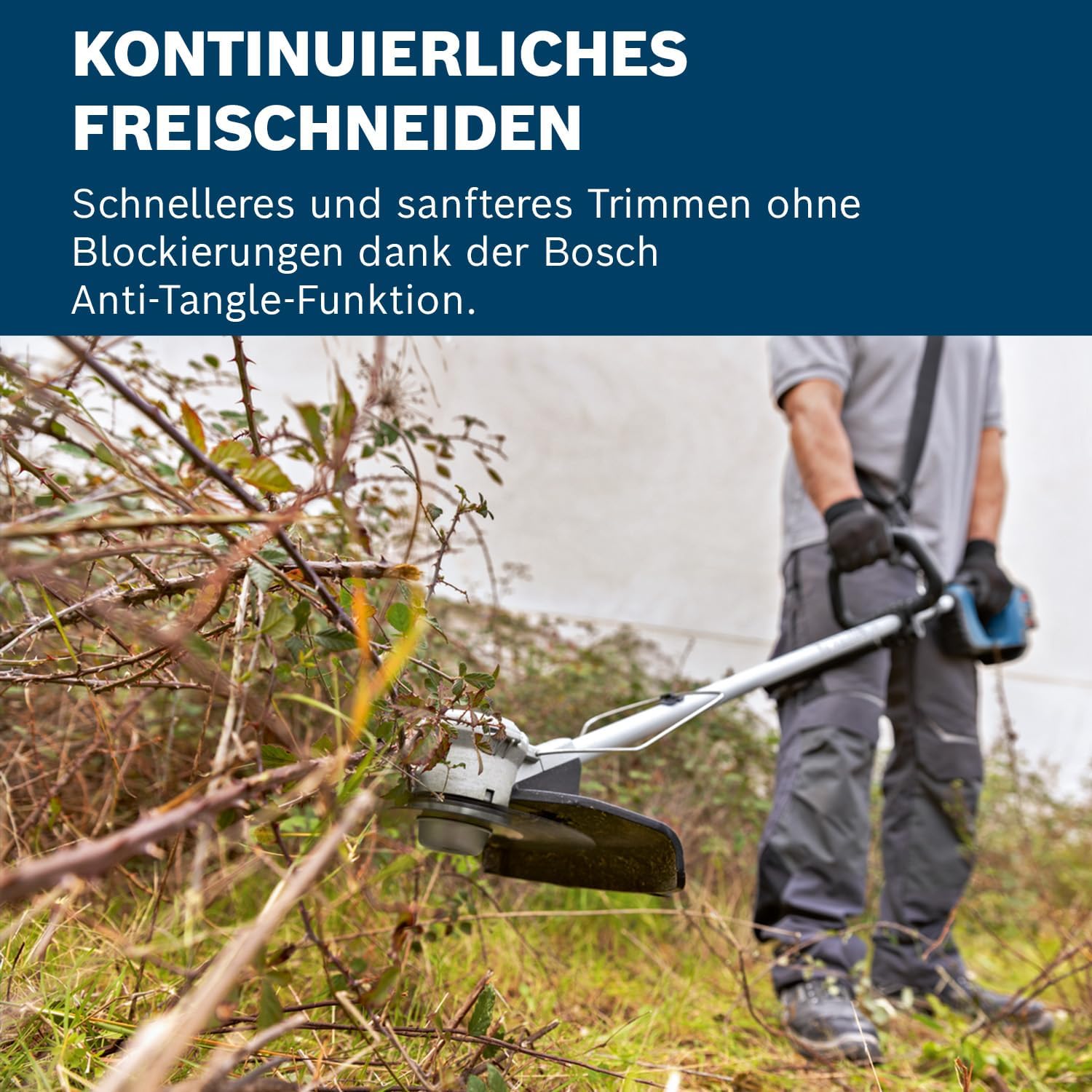 Akku Freischneider 18V Brushless GFR 18V-23 Schnittbreite 23 cm Fadenspule Schultergurt Messer Set