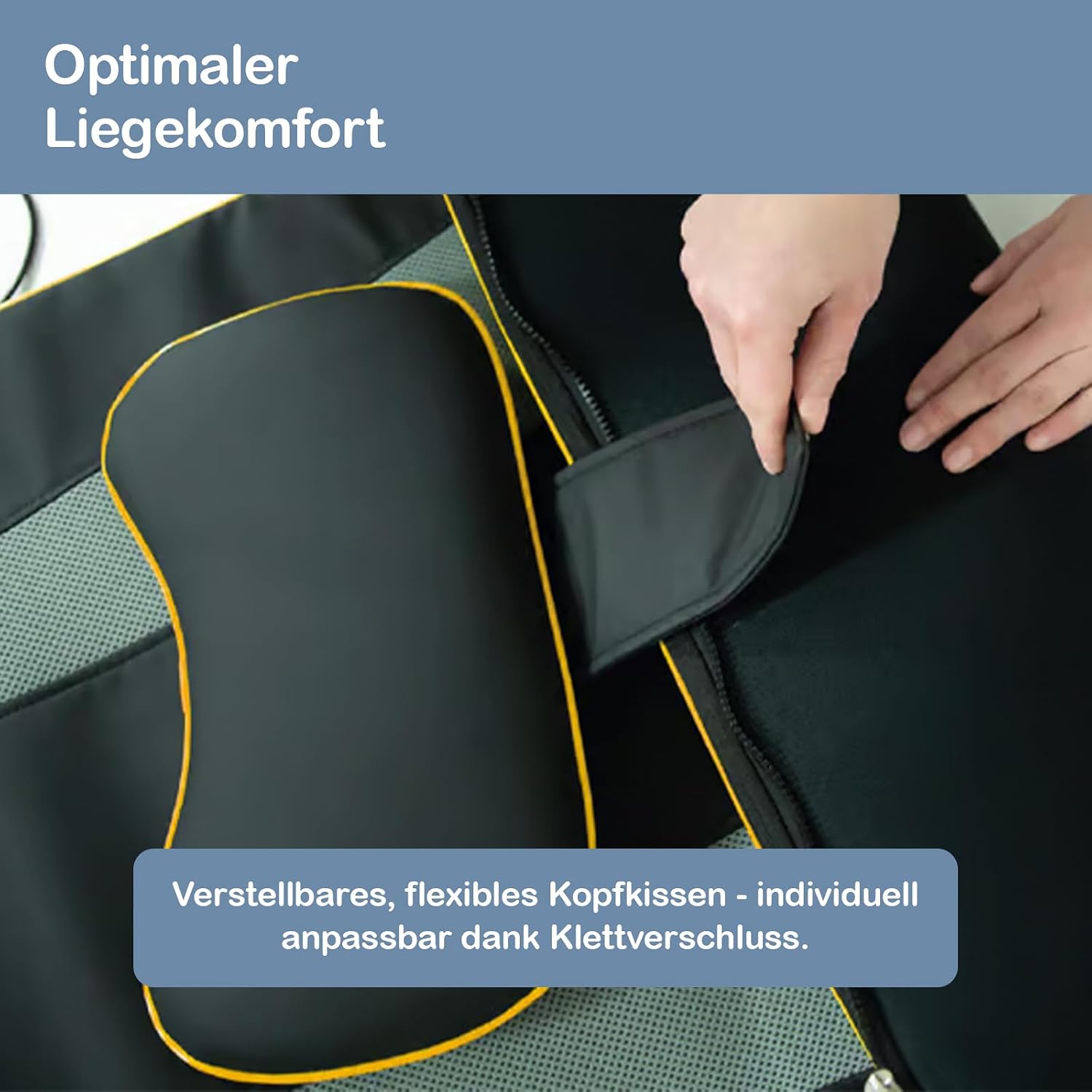 Elektrische Stretch Massagematte Ganzkörper mit Wärmefunktion AirFlow Luftkammern 4 Massageprogramme Schulter Rücken Nacken