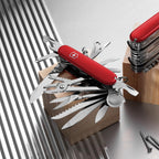 Schweizer Taschenmesser 1.6795.XXL Swiss Champ XXL 91 mm mit 73 Funktionen Edelstahl Klinge Wellenschliff