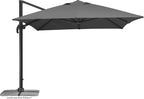 Ampelschirm Rhodos Grande 400x300 cm Rechteckig Aluminium Gestell UV50+ Polyester Kurbel 360 Grad Drehfunktion Anthrazit