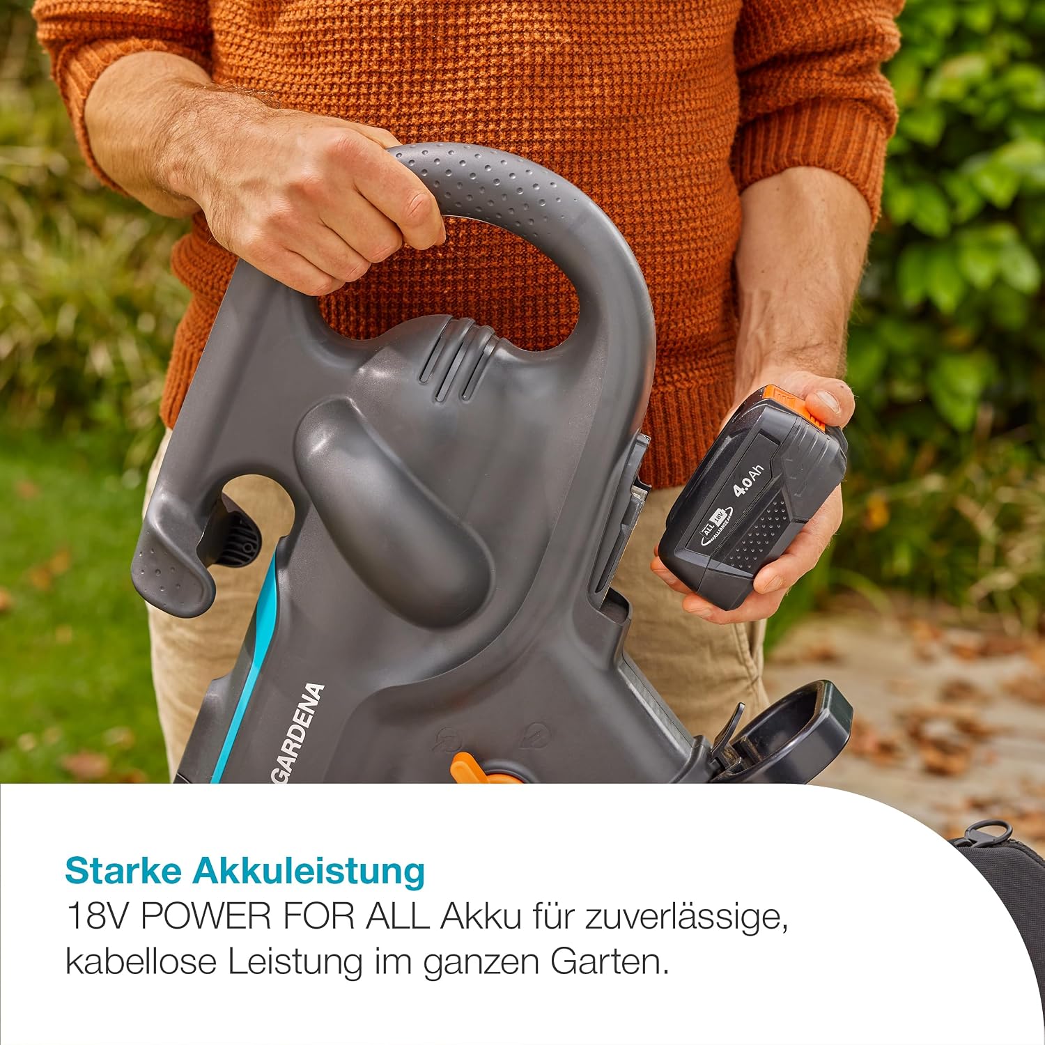 Akku Laubsauger und Laubbläser PowerJet Collect 18V P4A 14895-55 mit Saugfunktion Blasfunktion Fangsack ohne Akku