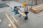 Arbeitstisch für Kapp- und Gehrungssägen GTA 3800 1578 mm klappbar mit Maschinenhalter und Werkstückauflagen