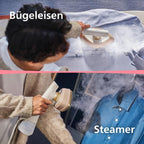 2-in-1 Bügeleisen und Dampfglätter GC213/10 1800W mit 45 g/min Dampfleistung drehbarem Kopf und StyleMat