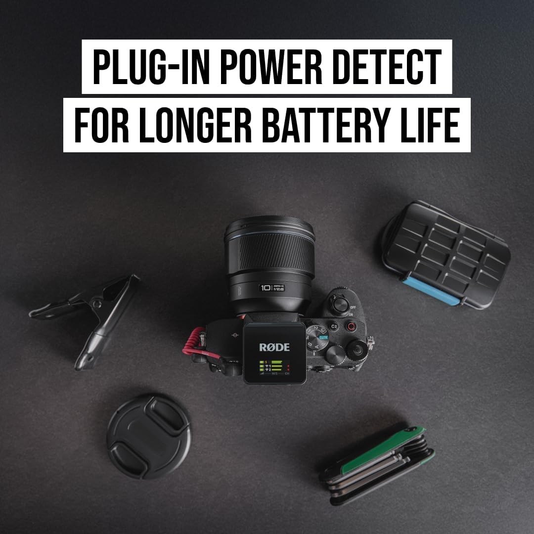 Kabelloses Mikrofon Wireless GO 3rd Gen mit 32-Bit Float Aufnahme 2,4 GHz Übertragung USB-C Anschluss und Ladehub Zubehör