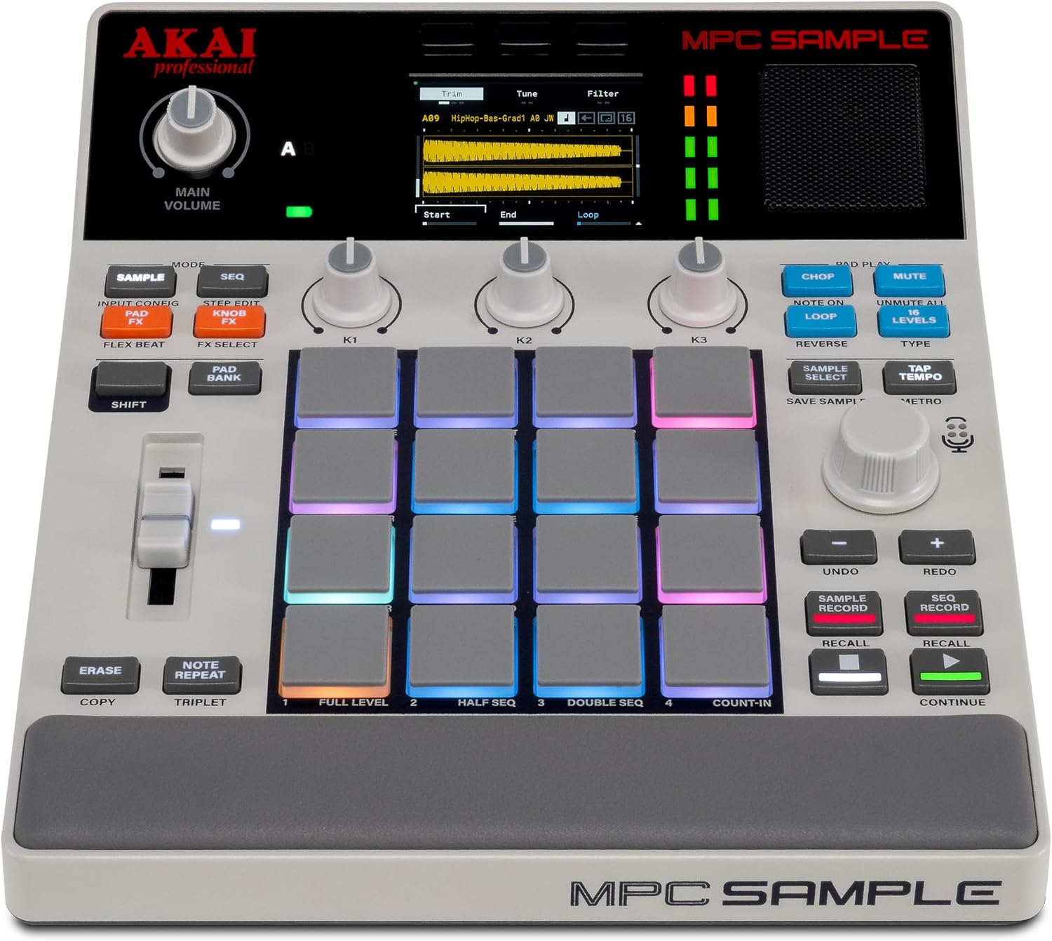 MPC Sample Sampler Sequenzer Effektprozessor MPCSAMPLE mit Akku USB-C Lautsprecher Mikrofon und 16 Pads