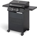 Elektrogrill eCRAVE 2 Grillwagen 2 Heizelemente 2 Zonen Grill mit Gussrost Garhaube Thermometer Stauraum