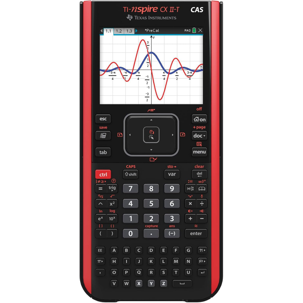 Grafikrechner TI-Nspire CX II-T CAS 800 Funktionen Farbdisplay 3D Anzeige LCD Grafikfähig