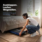 Laufband für Zuhause mit Steigung P106FA Walking Pad 1-12 km/h 9% Neigung LED Display Tablet Halterung