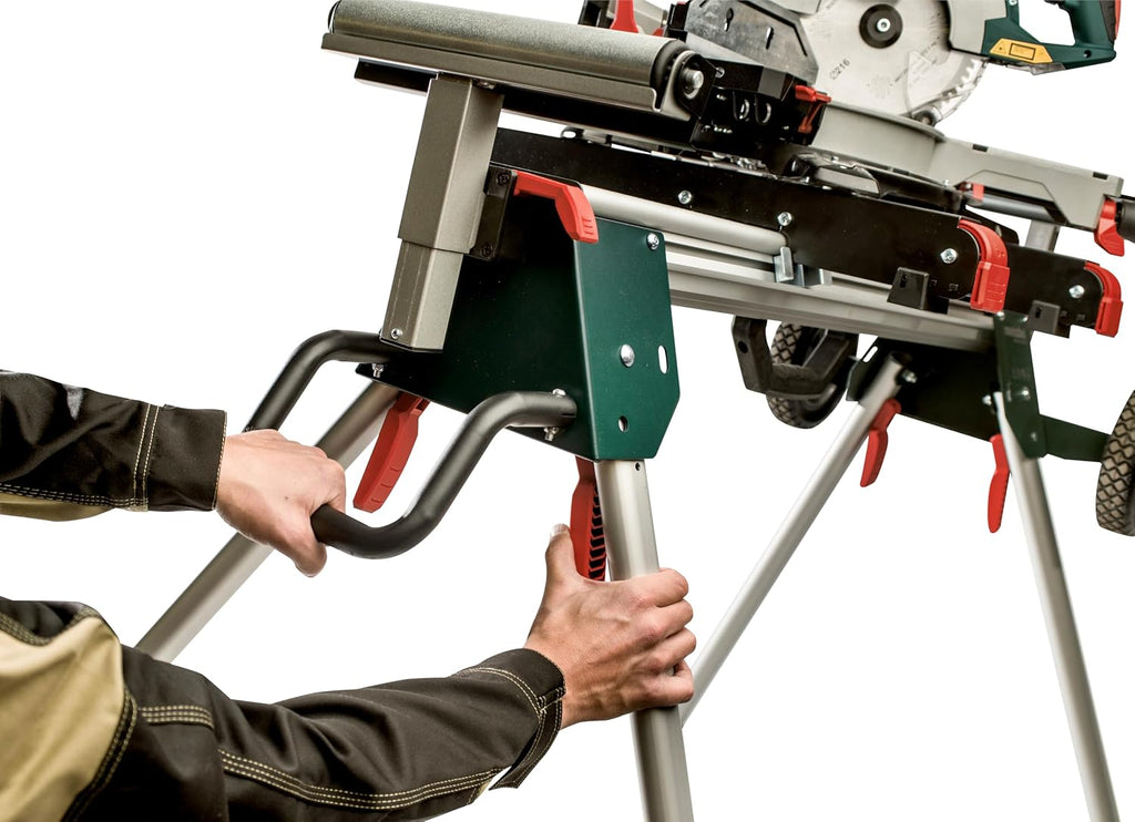 Kappsägen Untergestell KSU 251 629005000 mit Trolleyfunktion ausziehbare Werkstückauflagen Rollen Traglast 250 kg