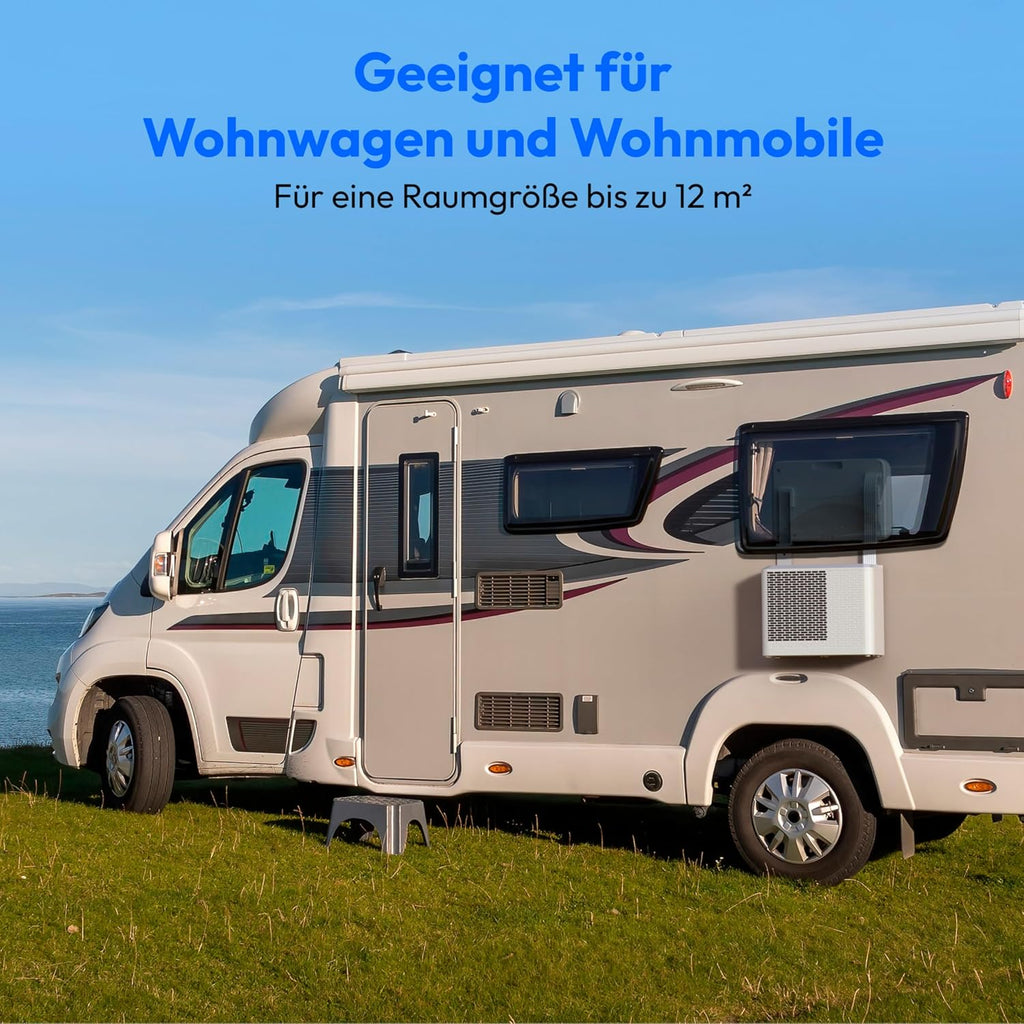 Split Klimaanlage Kühlen Entfeuchten Ventilieren P502 MD37735 5000 BTU für Wohnwagen Wohnmobil mit Montagekit