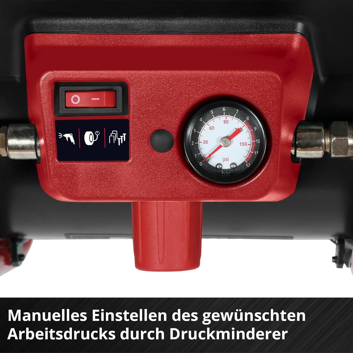 Akku Kompressor TE-AC 36/150 Li OF-Solo Power X-Change 36V 8 bar 6L Tank 150 l/min Ansaugleistung ohne Akku