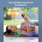 Elektrische Stretch Massagematte Ganzkörper mit Wärmefunktion AirFlow Luftkammern 4 Massageprogramme Schulter Rücken Nacken
