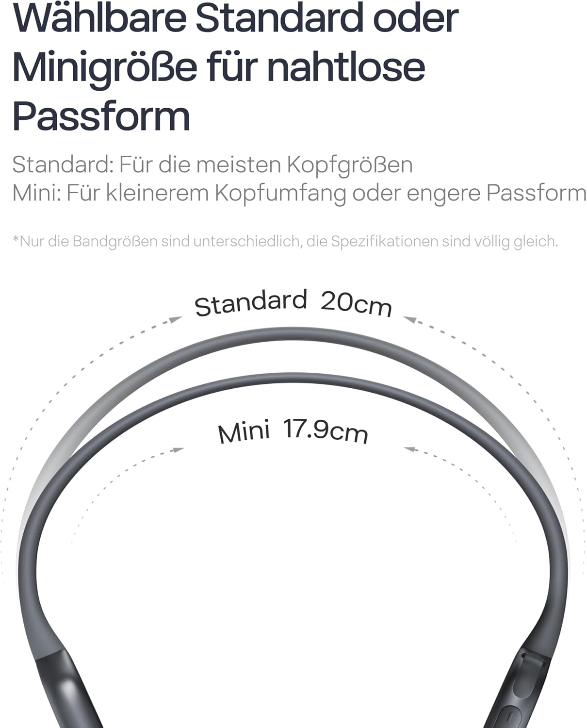 Knochenschall Open-Ear Kopfhörer S820 Bluetooth 5.3 Sport IP55 12 Std Wiedergabe USB-C Schnellladung Mikrofon