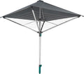 Wäschespinne LinoProtect 400 mit wasserdichtem Dach Aluminium Wäscheständer Outdoor 40m Leine inkl Bodenhülse