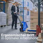 Handhubwagen FIVE 2500 kg Tragkraft mit 1150 mm Gabellänge Stahlrahmen Gummirollen Palettenwagen für Euro-Paletten