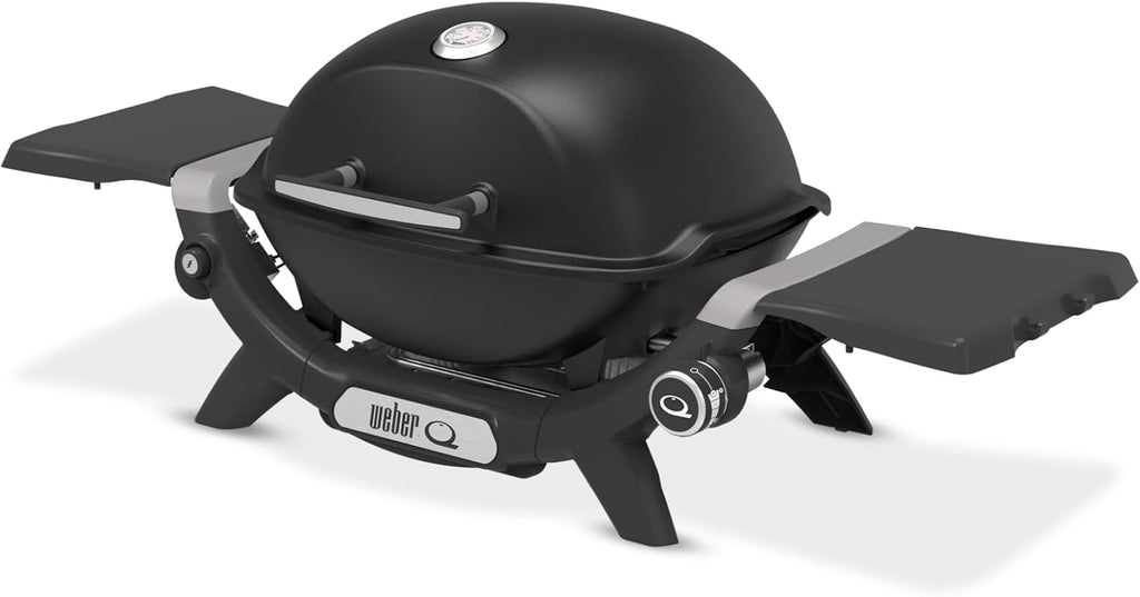 Kompakter Gasgrill Q 1200N 1290 cm² Grillfläche Gusseisen Rost integriertes Thermometer klappbare Seitentische