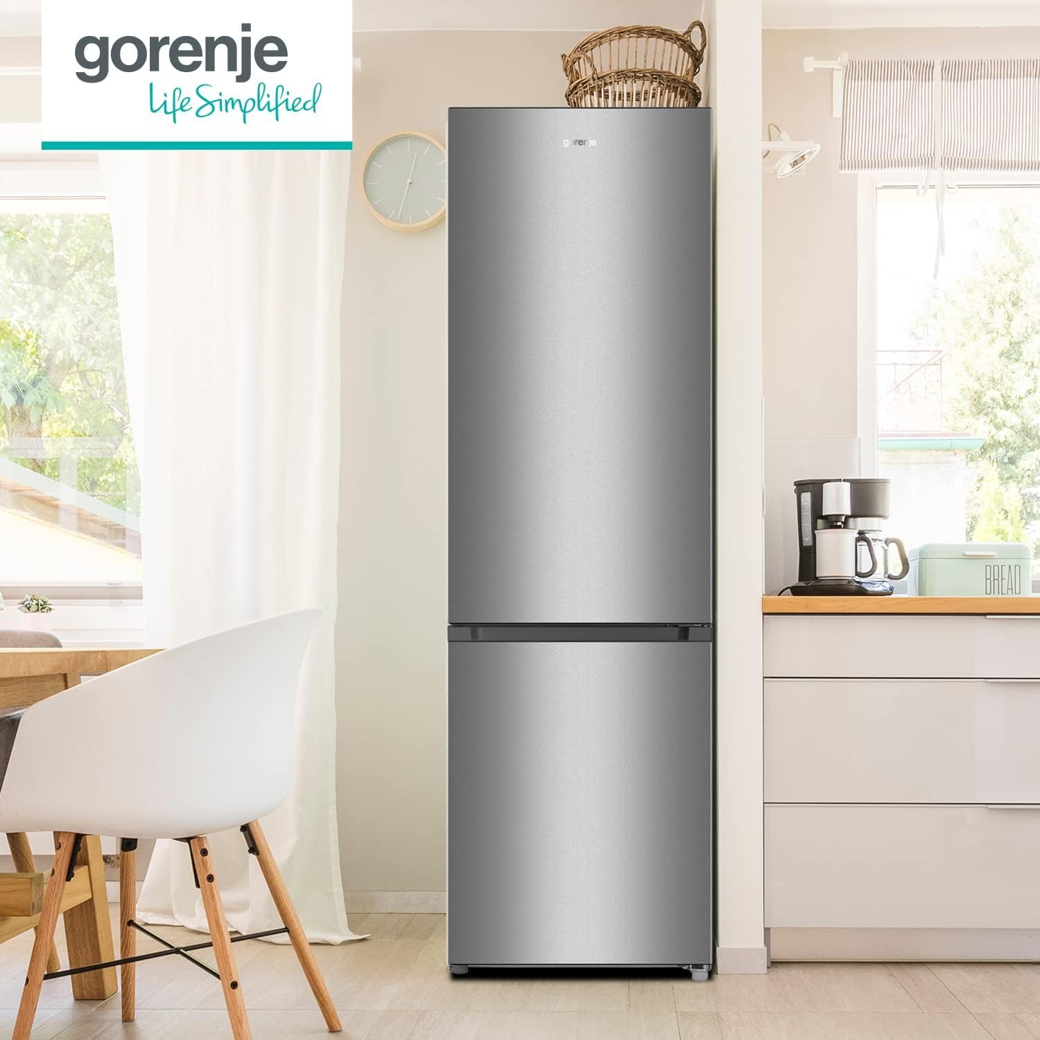 Kühl Gefrierkombination RK 4182 PS4 Standkühlschrank 180 cm 264 Liter mit Gefrierfach 66 Liter LED Beleuchtung Gemüsefach