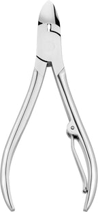 Maniküre Set 10 teilig Edelstahl Nagelpflege Set mit Echtleder Etui Metallrahmen für Finger und Fußnägel