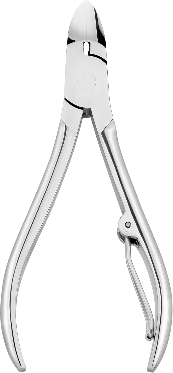 Maniküre Set 10 teilig Edelstahl Nagelpflege Set mit Echtleder Etui Metallrahmen für Finger und Fußnägel