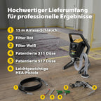 Airless Farbsprühsystem Control Pro 350 R 2371073 110 bar Druckregulierung 15 m Schlauch für Wandfarben Lacke und Lasuren