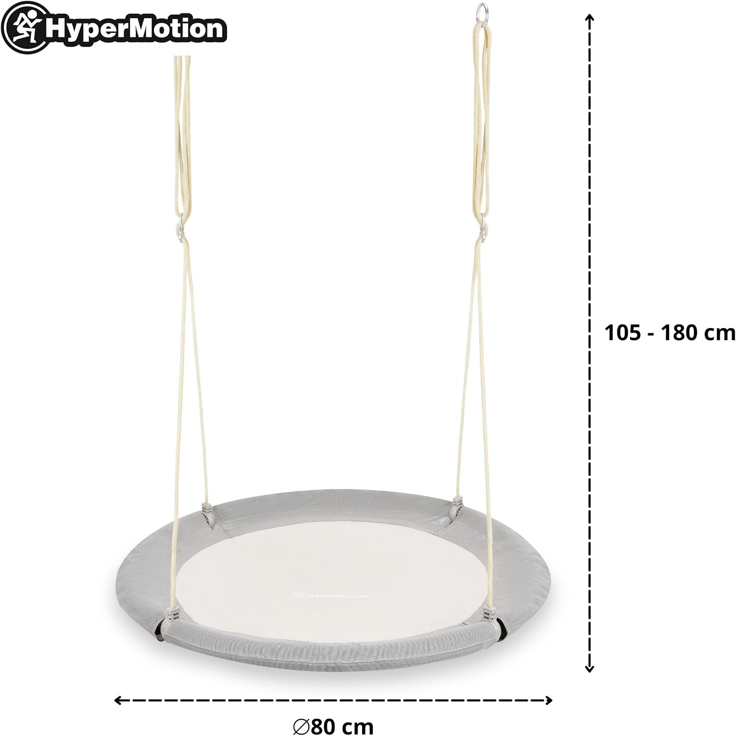 Doppelschaukel mit Stahlgestell ZEST SWING HYP2014 180 kg Belastbarkeit mit Nestschaukel und Hängematte für Garten