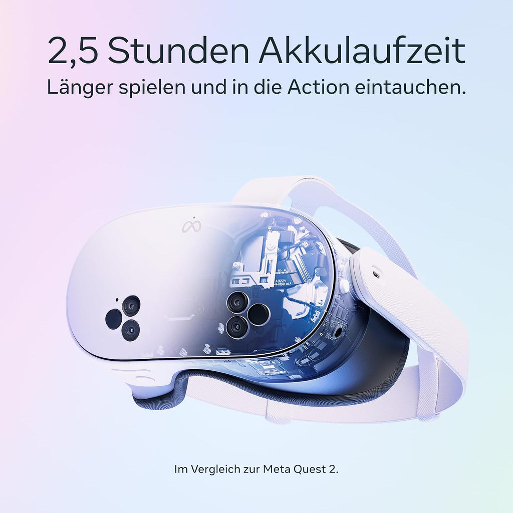 VR Headset Quest 3S 128 GB Kabelloses Mixed Reality Headset Snapdragon XR2 Gen 2 Gorilla Tag Monkenaut Bundle