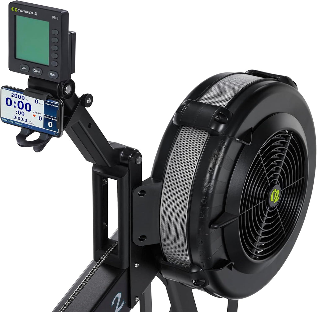Rudergerät RowErg Modell D mit Luftwiderstand PM5 Monitor Standardbeinen Ganzkörper Trainingsgerät bis 227 kg