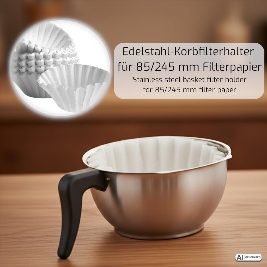 Kaffeemaschine SAROMICA THERMO 24 2.2L Edelstahl Isolierpumpkanne 5-6 Min Brühzeit 317-2085 2,069 kW