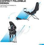 Rennsimulator Sitz Challenge X G.00248 Racing Sim Stuhl mit 6 verstellbaren Positionen Lenkrad Pedal und Schalthebelhalterung