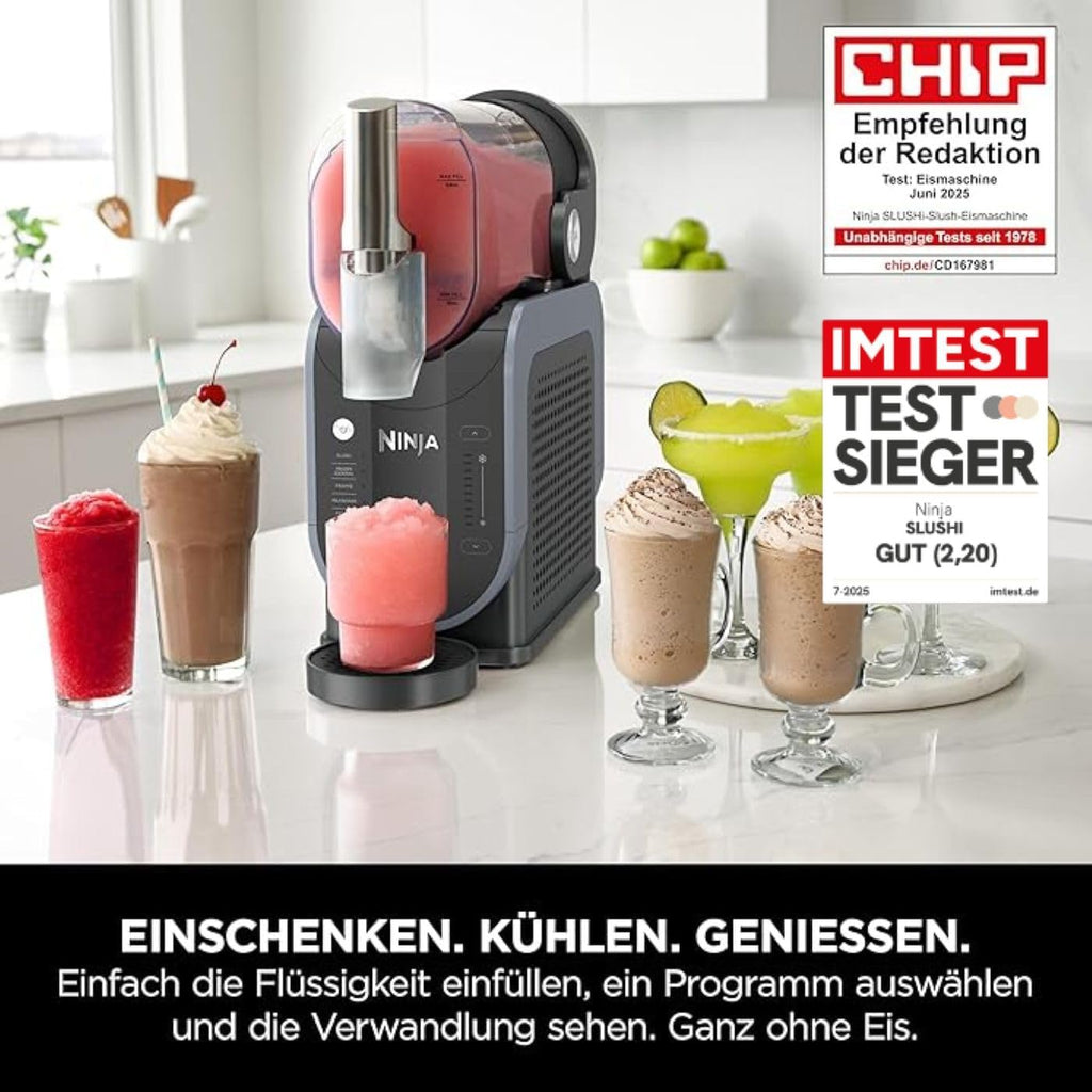 Slush Eisgetränke Maschine FS301EU 1,9 L Kapazität Kompressor mit WhisperChill Technologie für Slush Frozen Cocktail Frappé Milkshake