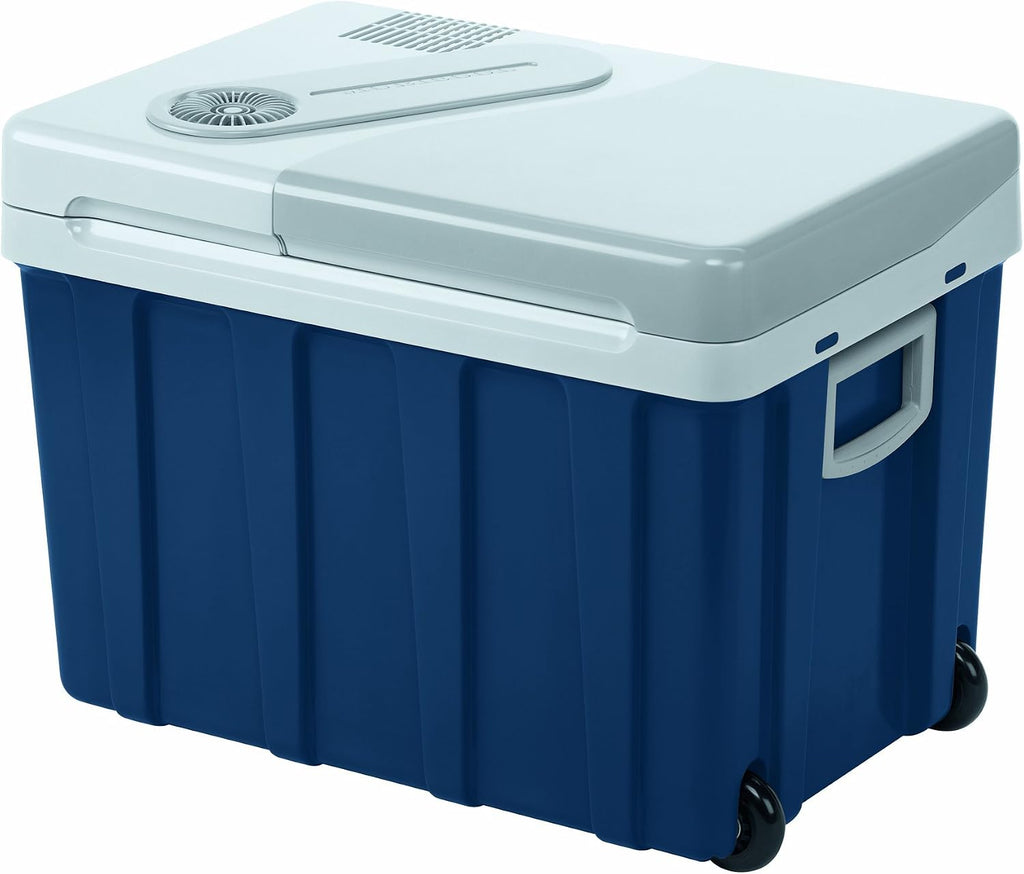Elektrische Kühlbox W40 39L Thermoelektrisch mit Rollen 12V 24V 230V Anschluss für Auto Camping und Freizeit