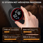 Rudergerät 106M Magnetisches Heimtrainingsgerät mit Doppelschienen 16 Widerstandsstufen APP Verbindung LCD Anzeige