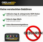 OBD2 Bluetooth Diagnosegerät Fehlercode Ausleser MX+ MX201 iPhone Android Windows Fahrzeugdiagnose Scanner