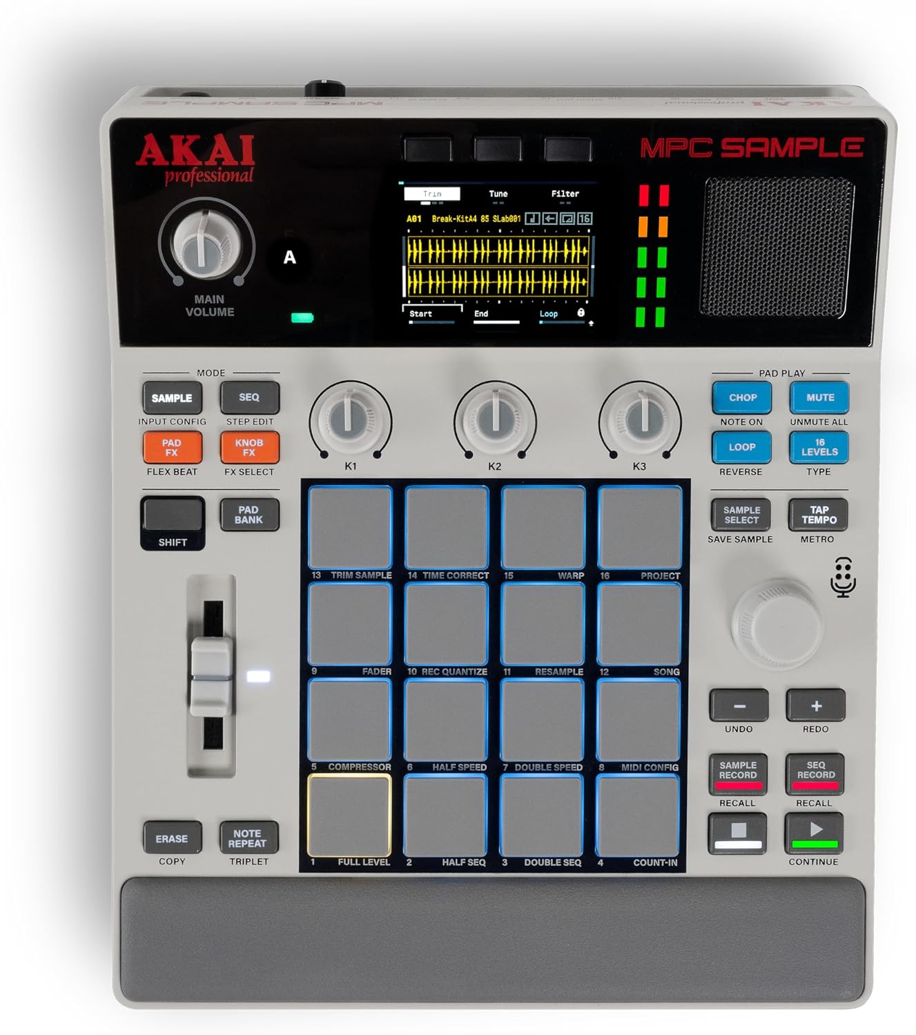 MPC Sample Sampler Sequenzer Effektprozessor MPCSAMPLE mit Akku USB-C Lautsprecher Mikrofon und 16 Pads