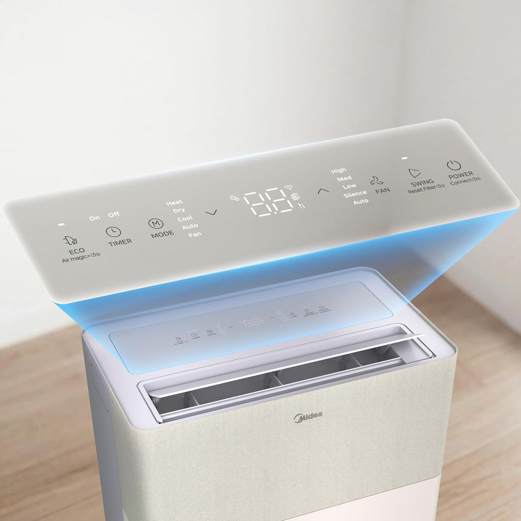 Mobile Split Klimaanlage PortaSplit-E 12000 BTU 3,5 kW Kühlen Heizen A++ für Räume bis 42 m² App Steuerung