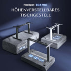Höhenverstellbares Schreibtischgestell EC5 PRO elektrisch Dual Motor 160 kg Tragkraft 3-fach Teleskop Memory Steuerung LED Anzeige