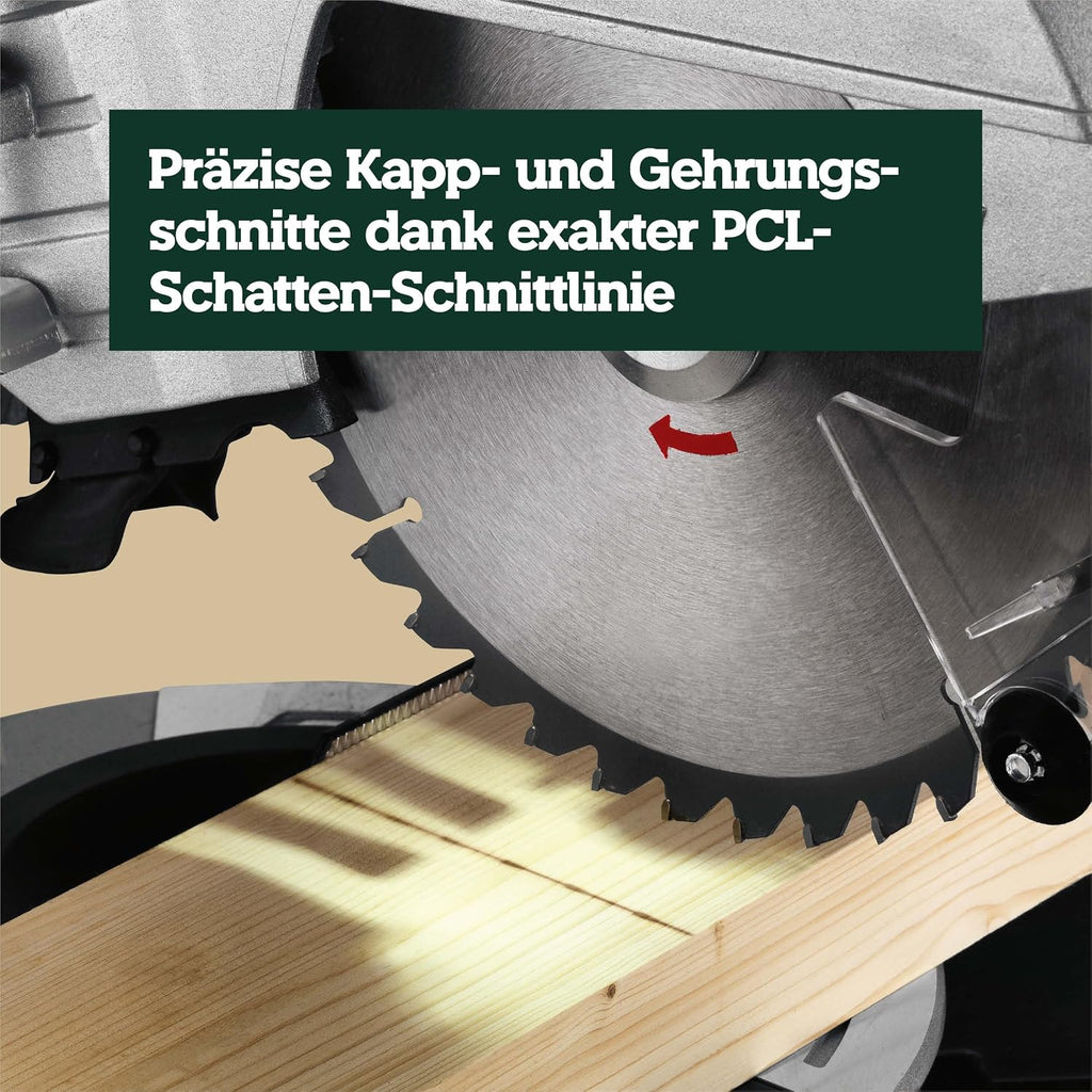 Kapp- und Gehrungssäge KGS 254 M 613254000 254 mm Sägeblatt Zugfunktion Precision Cut Line 1450 W 4500 U/min