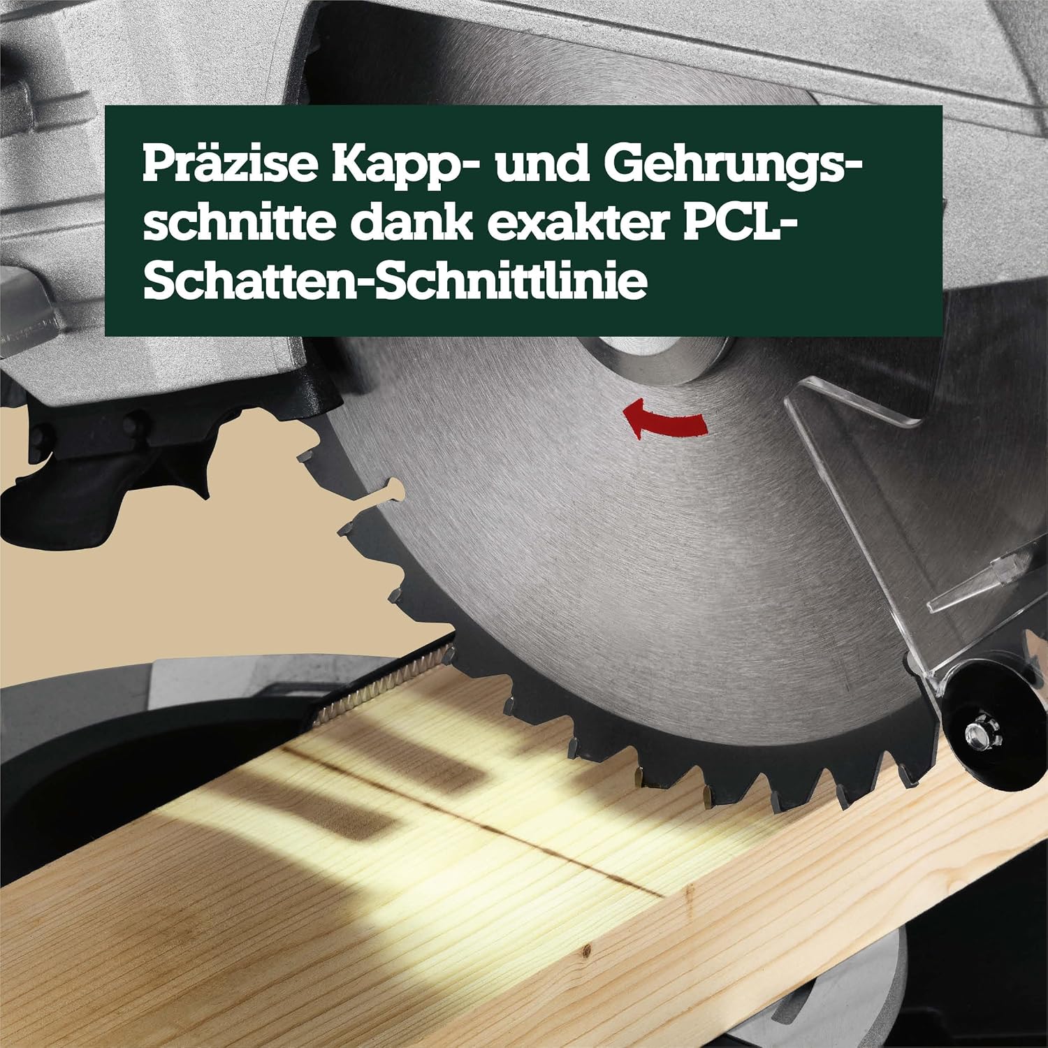 Kapp- und Gehrungssäge KGS 254 M 613254000 254 mm Sägeblatt Zugfunktion Precision Cut Line 1450 W 4500 U/min