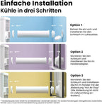 Mobiles Klimagerät 9000 BTU 2.6kW Breezy Cool Pro 2.6 APP Steuerung Kühlen Ventilieren Entfeuchten bis 33m²