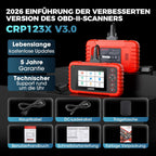 OBD2 Diagnosegerät CRP123X V3.0 4-System Diagnose Scanner EPB DPF Öl SAS BMS VIN 5 Zoll Android 7 1996-2026