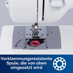 Elektrische Nähmaschine XM2701S 27 Stichprogramme Freiarm automatischer Einfädler kabelgebunden