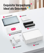 Fotodrucker DHP513 10x15 cm Farbsublimationsdrucker mit WLAN USB 300 DPI für Smartphone PC inklusive 100 Blatt Fotopapier