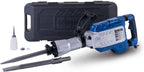 Abbruchhammer AB1900 1900W 60J Schlagenergie Betonhammer mit 390 mm Meißelaufnahme inklusive Spitz- und Flachmeißel Transportkoffer