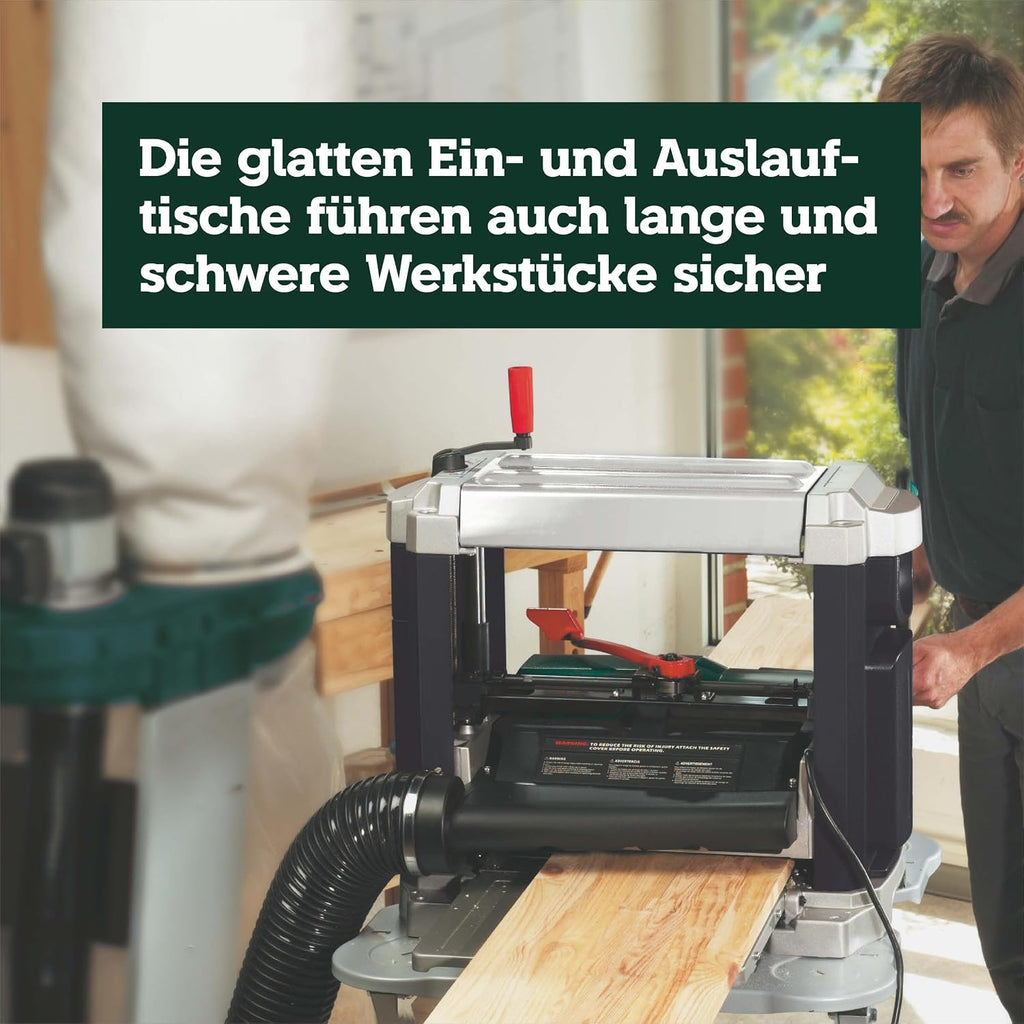 Dickenhobel DH 330 0200033000 Hobelmaschine 1800 W 330 mm Schnittbreite stationärer Holzhobel kabelgebunden