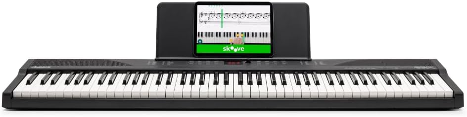Digital Piano Keyboard 88 Tasten RECITALPLAY mit 480 Sounds USB-MIDI Lautsprechern und Zubehör Set