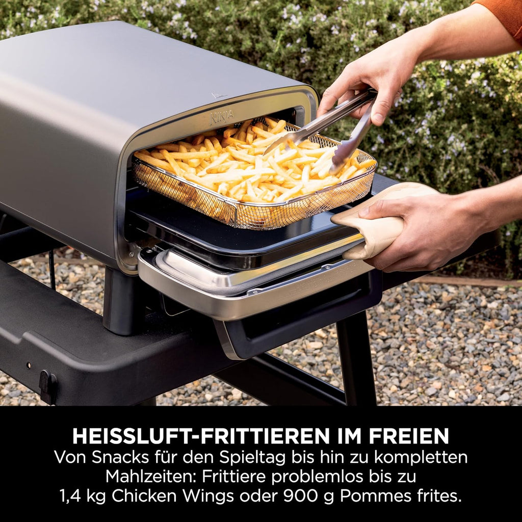 Outdoor Pizzaofen Air Fryer MO201EU 13L 30 cm Pizzastein Backblech Heißluft Frittieren Backen Teig gehen lassen 4 Funktionen