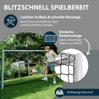 Fußballtor Outdoor Trainingstor Garten wetterfest standfest engmaschiges Netz 120 180 240 300 cm
