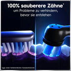 Elektrische Zahnbürste iO Series 6 Plus Edition mit 3 Aufsteckbürsten 5 Putzmodi Reiseetui wiederaufladbar Schwarz